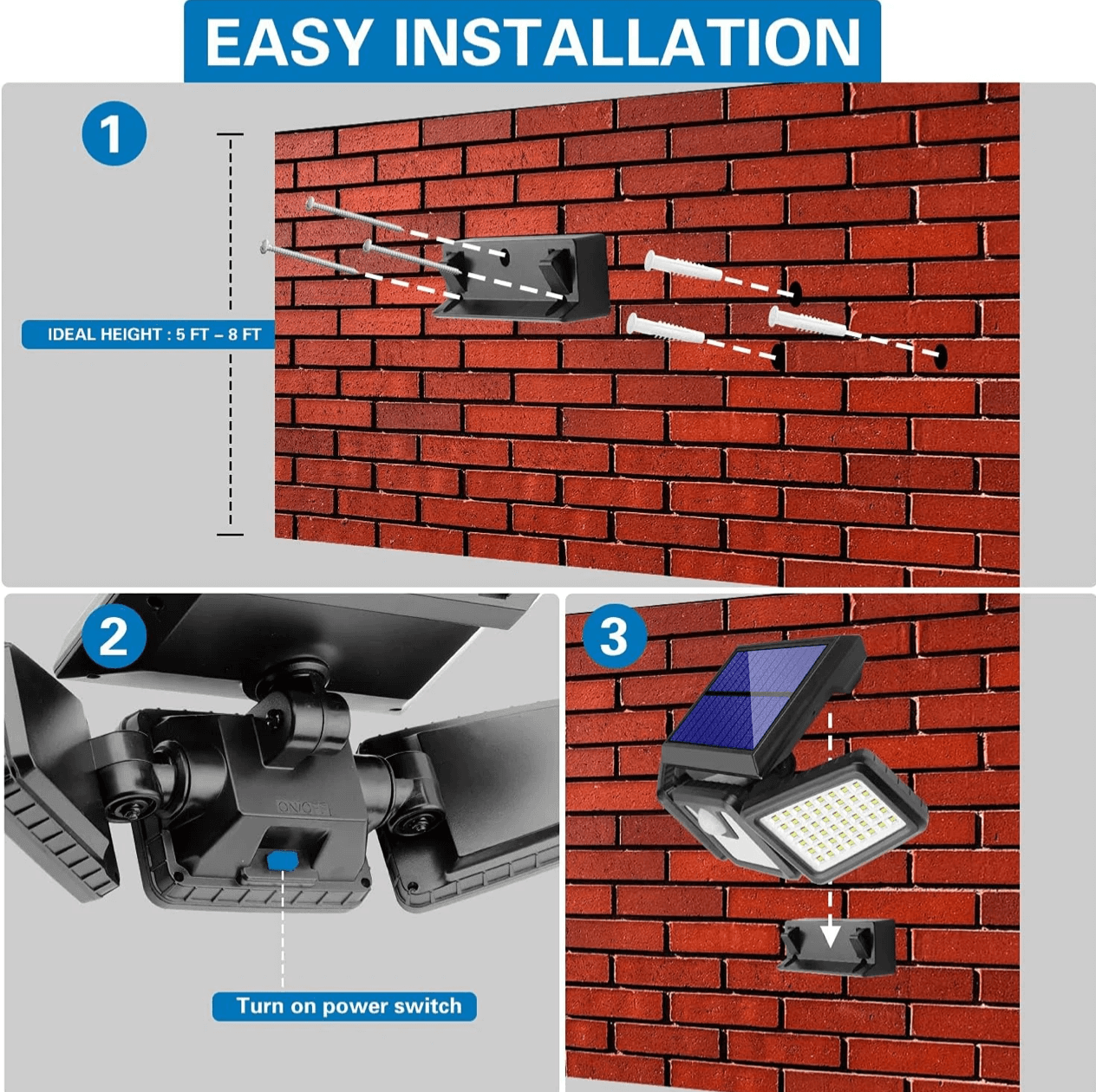 Solar Flood Light – Bright Security, Energy Saving